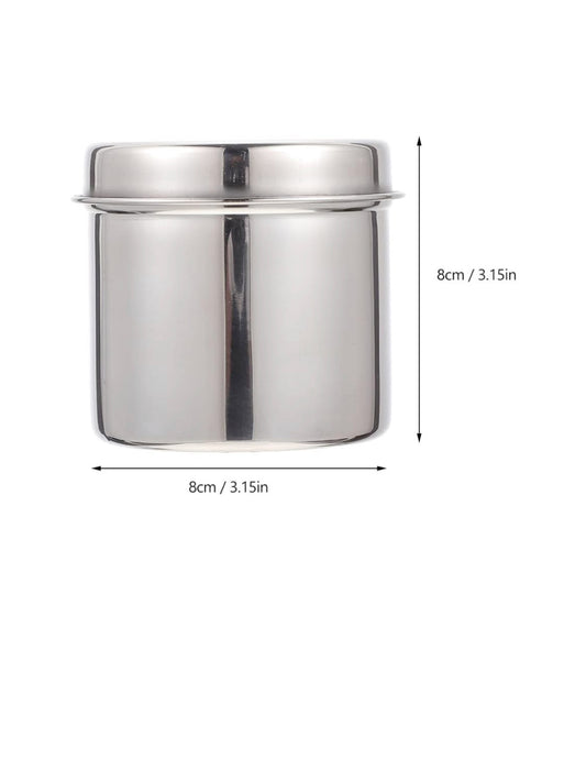 2pcs Stainless Steel Jars